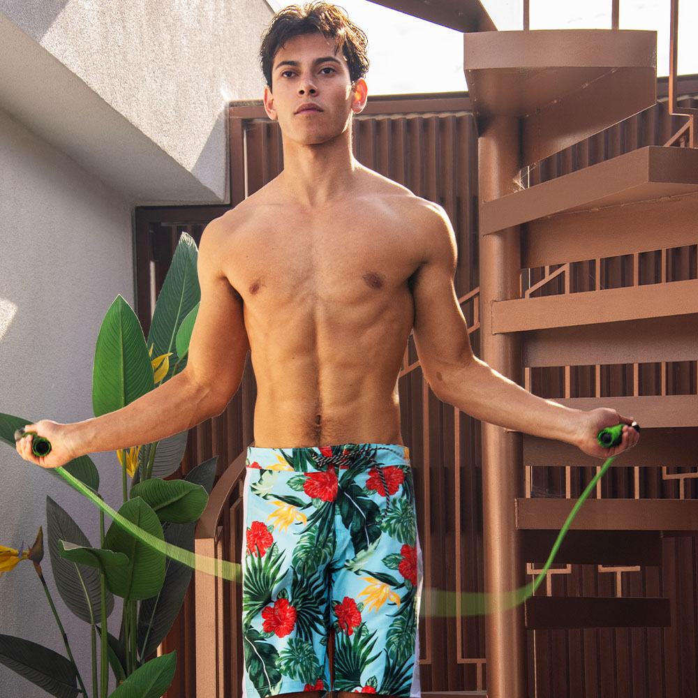 Anthony Garcia Wearing Hurley Board Shorts