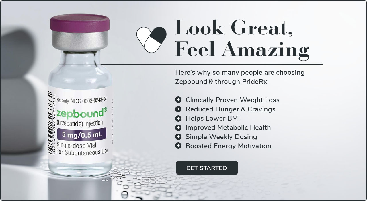 Look great. Feel amazing. Start your PrideRx treatment today.