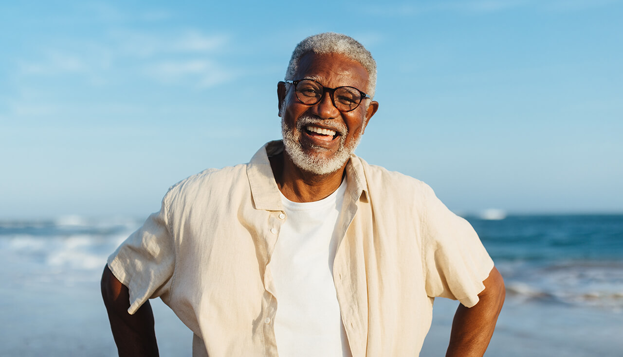 man smiling
