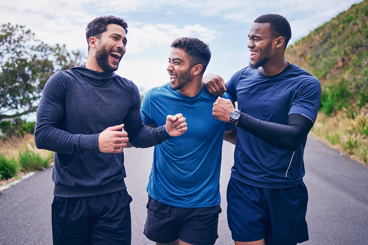 men running